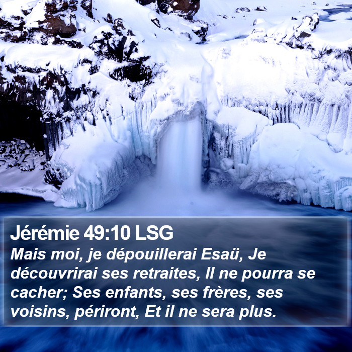 Jérémie 49:10 LSG Bible Study