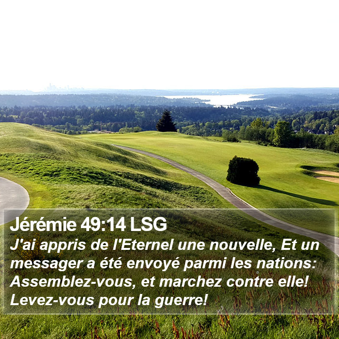 Jérémie 49:14 LSG Bible Study