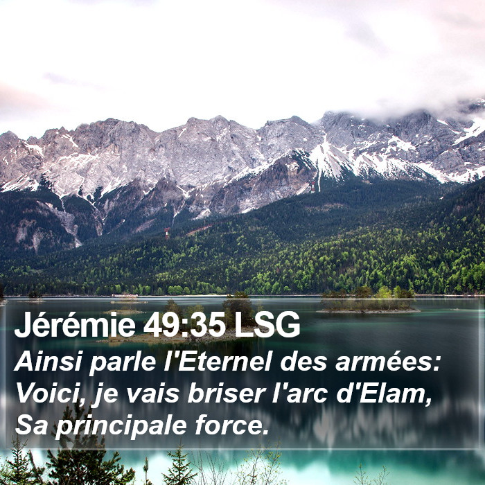 Jérémie 49:35 LSG Bible Study