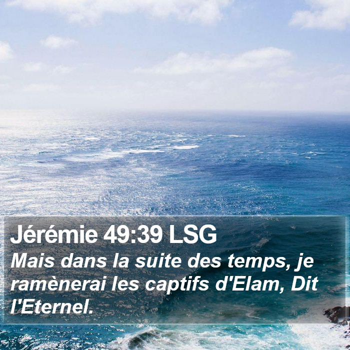 Jérémie 49:39 LSG Bible Study