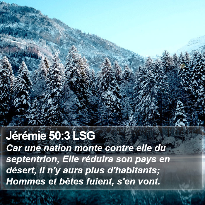 Jérémie 50:3 LSG Bible Study