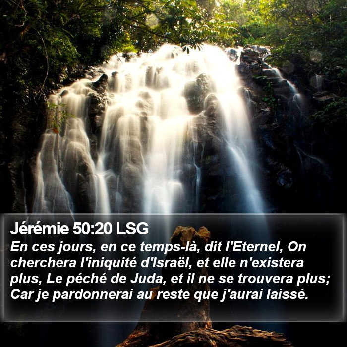 Jérémie 50:20 LSG Bible Study