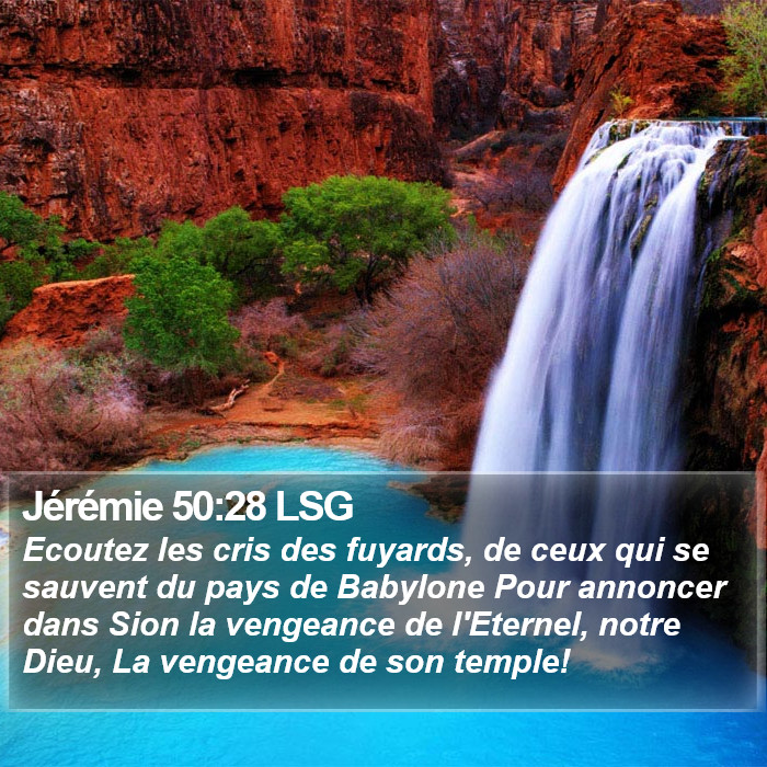 Jérémie 50:28 LSG Bible Study