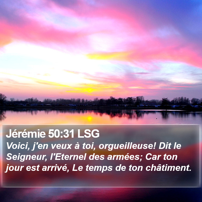 Jérémie 50:31 LSG Bible Study