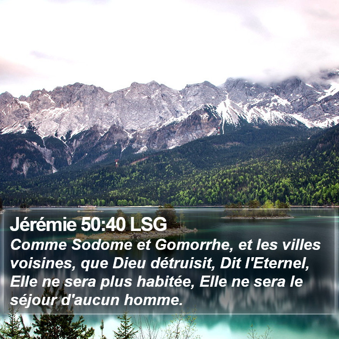 Jérémie 50:40 LSG Bible Study