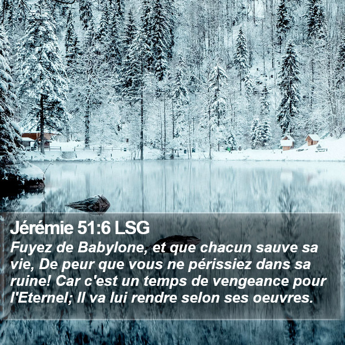 Jérémie 51:6 LSG Bible Study