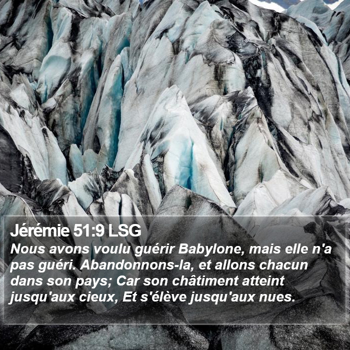 Jérémie 51:9 LSG Bible Study
