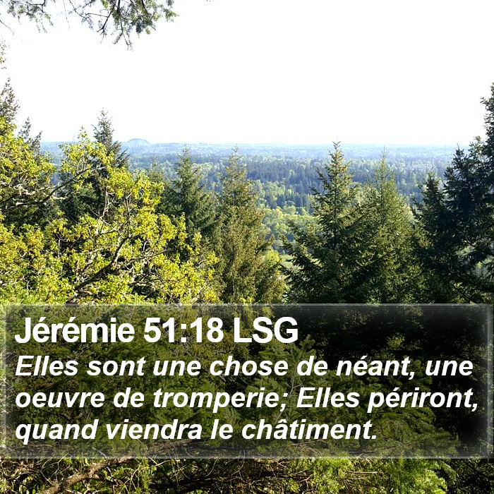 Jérémie 51:18 LSG Bible Study