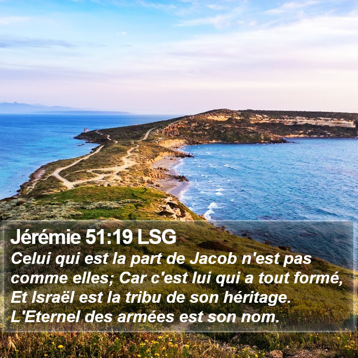 Jérémie 51:19 LSG Bible Study