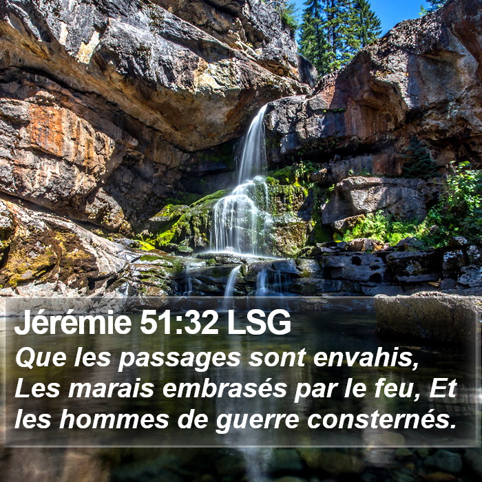 Jérémie 51:32 LSG Bible Study