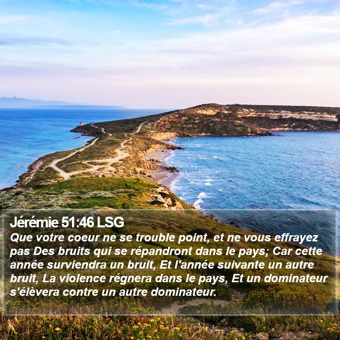 Jérémie 51:46 LSG Bible Study