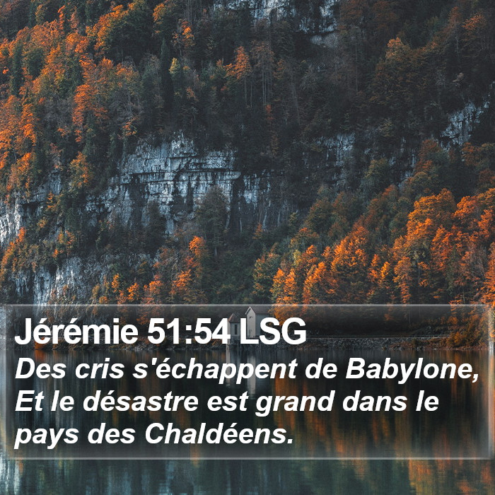 Jérémie 51:54 LSG Bible Study