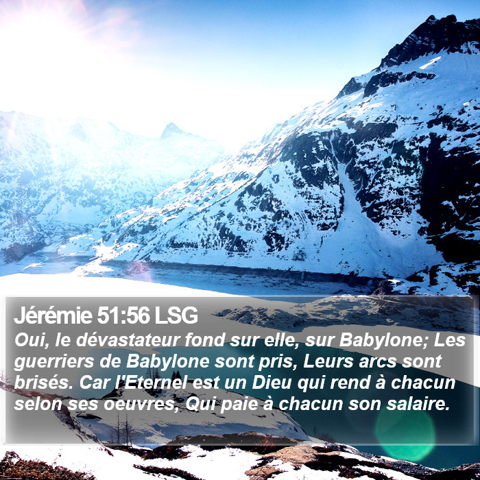 Jérémie 51:56 LSG Bible Study