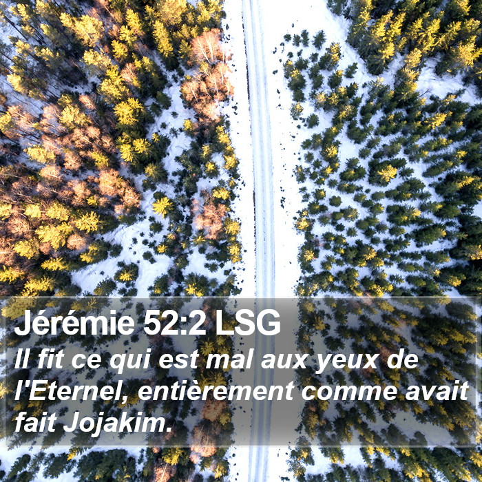 Jérémie 52:2 LSG Bible Study