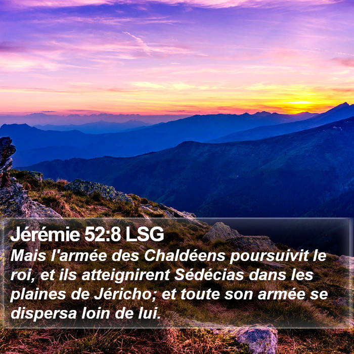 Jérémie 52:8 LSG Bible Study