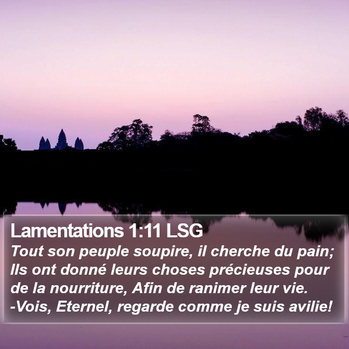 Lamentations 1:11 LSG Bible Study