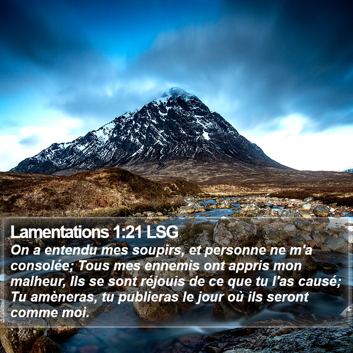 Lamentations 1:21 LSG Bible Study