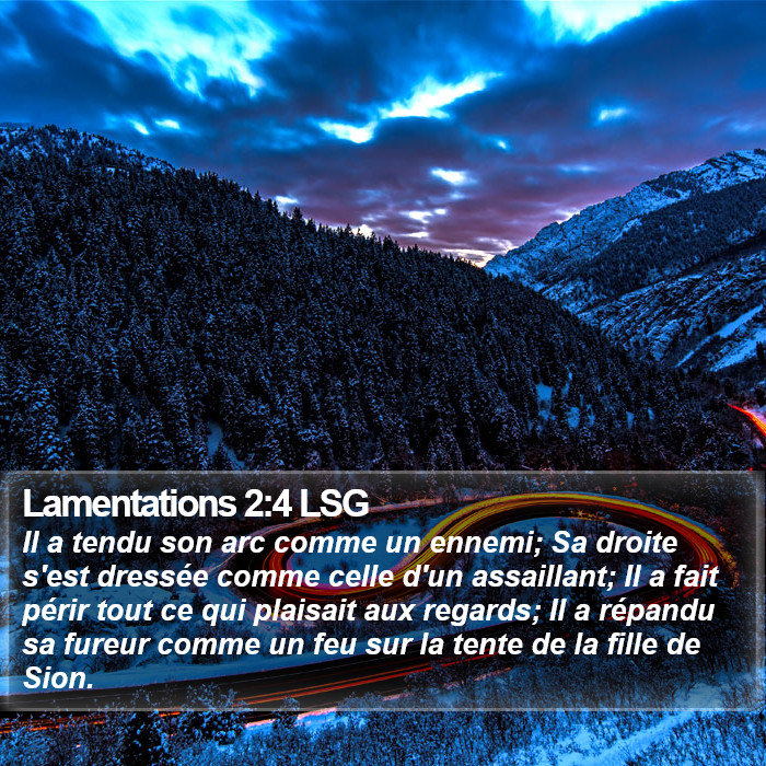 Lamentations 2:4 LSG Bible Study