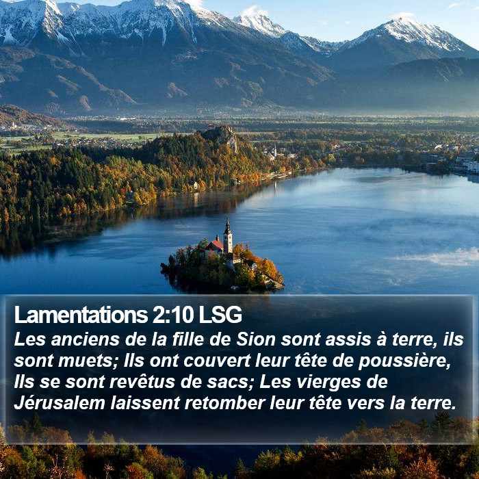 Lamentations 2:10 LSG Bible Study