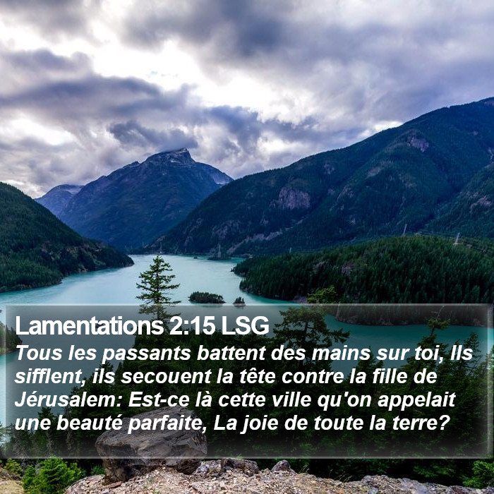 Lamentations 2:15 LSG Bible Study