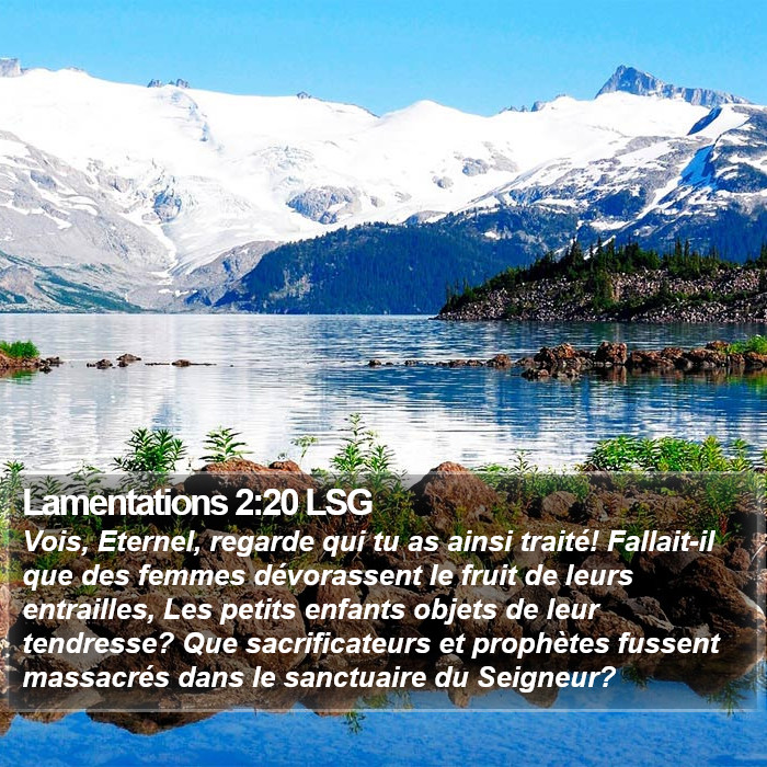 Lamentations 2:20 LSG Bible Study