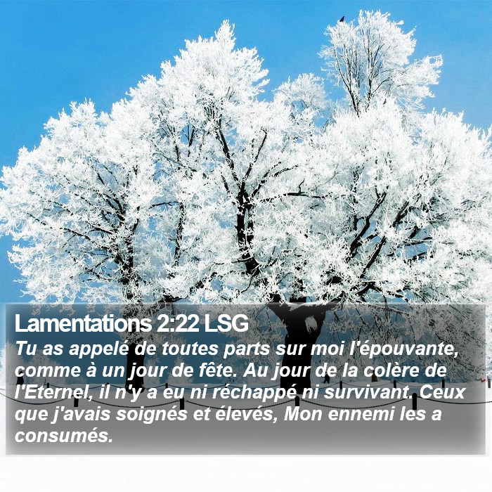 Lamentations 2:22 LSG Bible Study