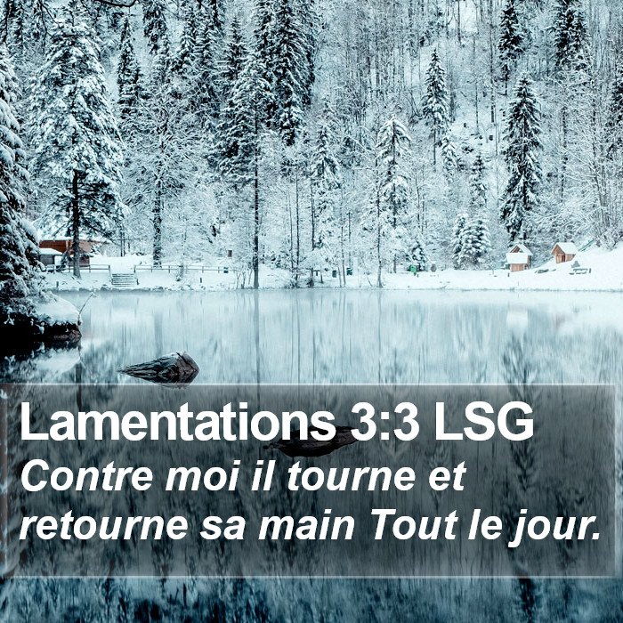 Lamentations 3:3 LSG Bible Study