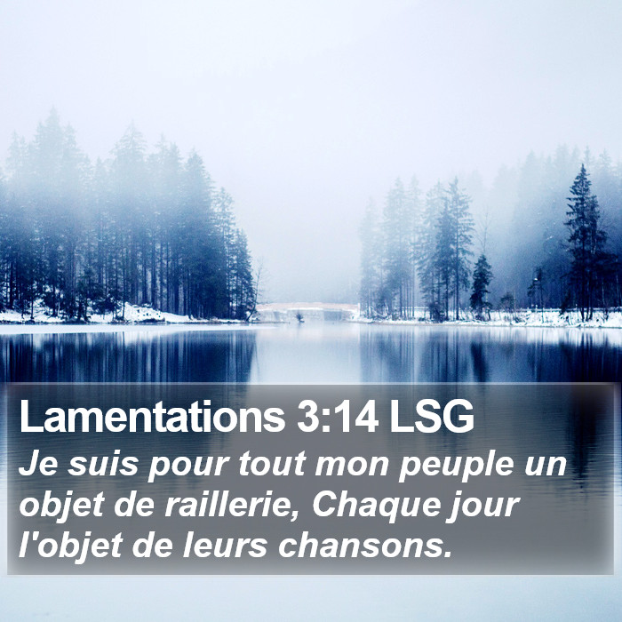 Lamentations 3:14 LSG Bible Study