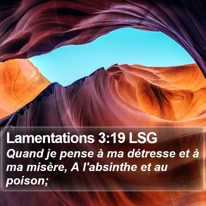 Lamentations 3:19 LSG Bible Study
