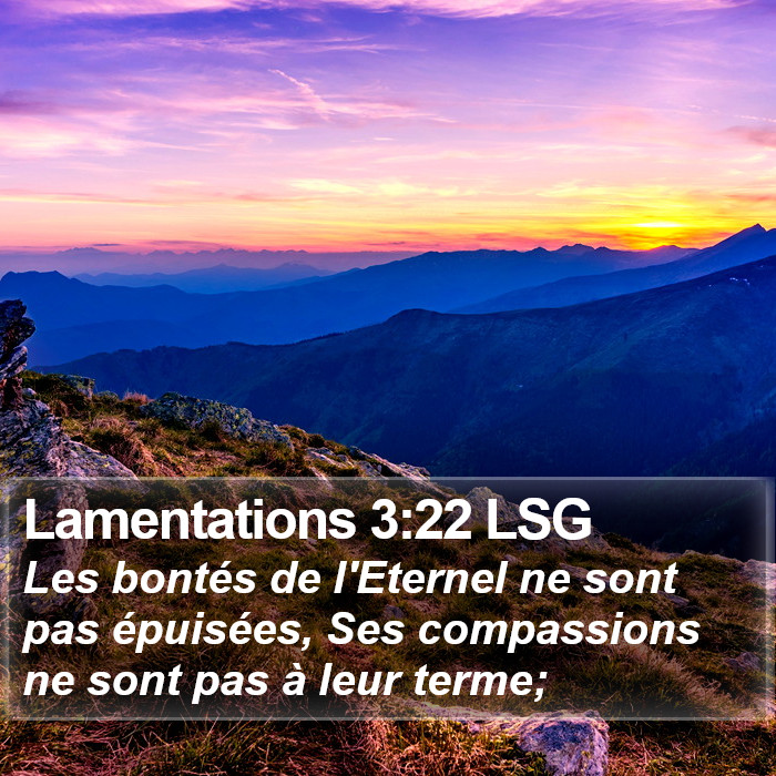 Lamentations 3:22 LSG Bible Study
