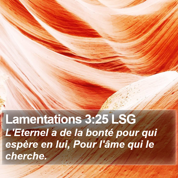 Lamentations 3:25 LSG Bible Study