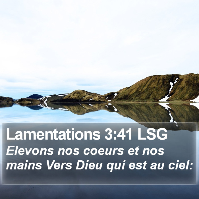 Lamentations 3:41 LSG Bible Study