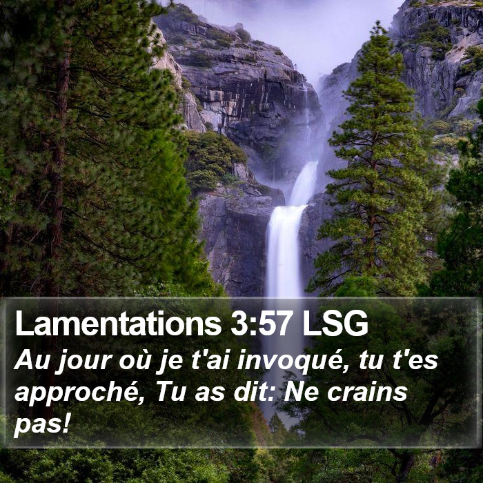 Lamentations 3:57 LSG Bible Study