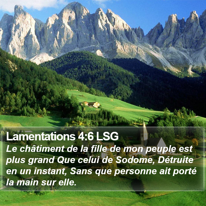 Lamentations 4:6 LSG Bible Study