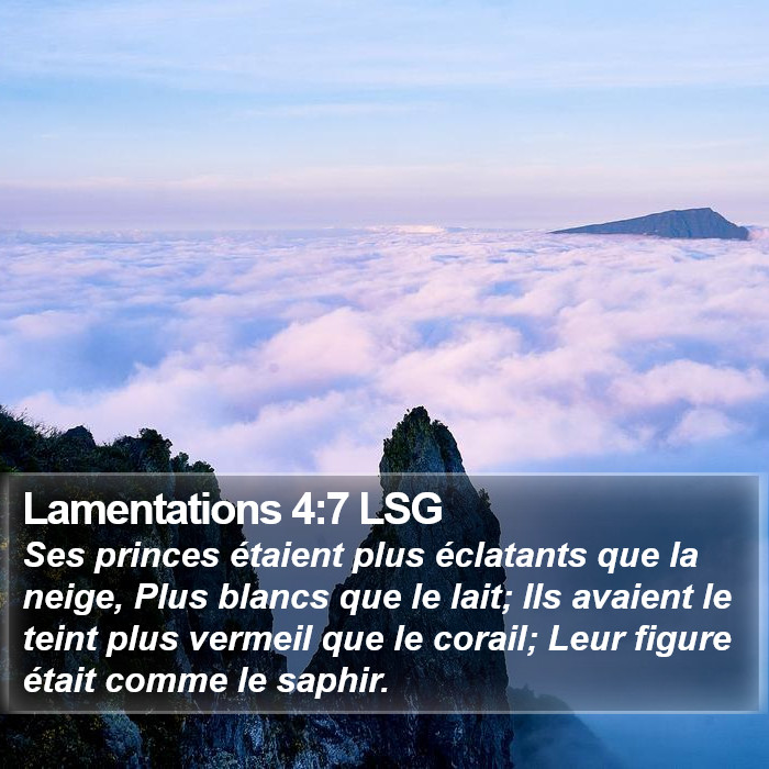 Lamentations 4:7 LSG Bible Study