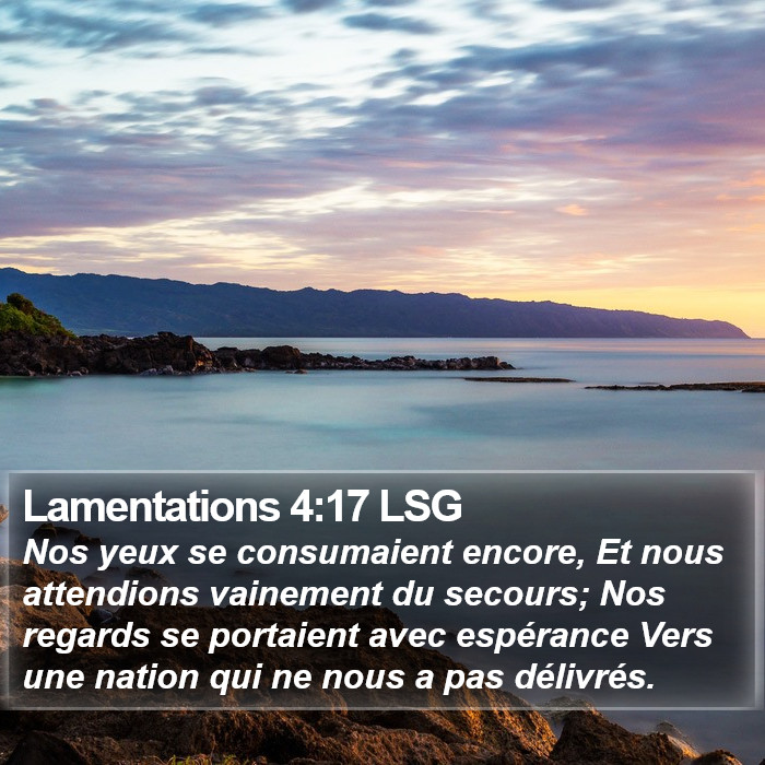 Lamentations 4:17 LSG Bible Study
