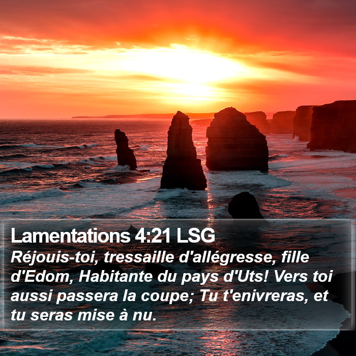 Lamentations 4:21 LSG Bible Study