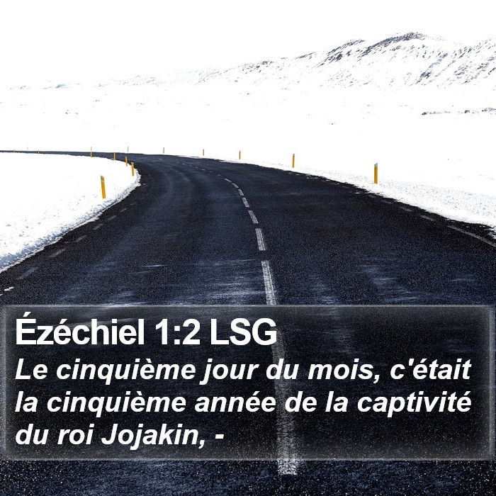 Ézéchiel 1:2 LSG Bible Study