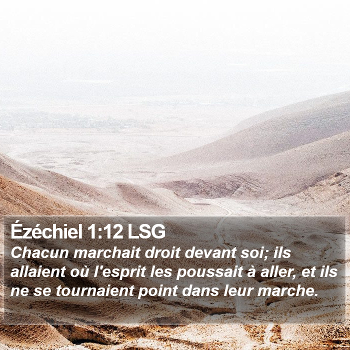 Ézéchiel 1:12 LSG Bible Study