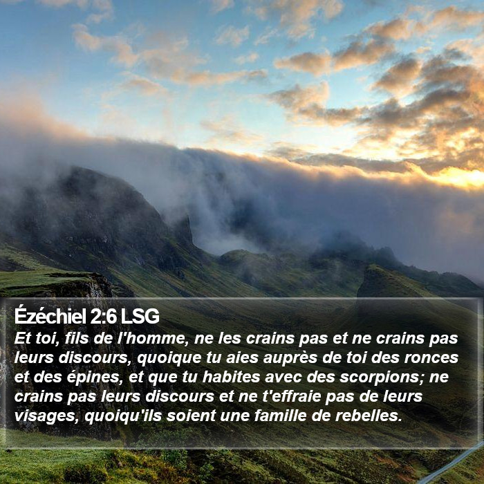 Ézéchiel 2:6 LSG Bible Study