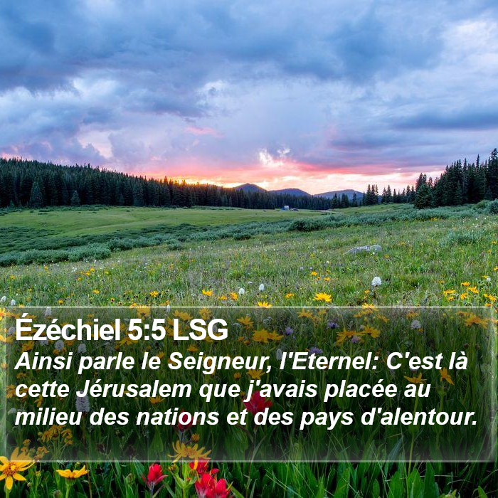 Ézéchiel 5:5 LSG Bible Study