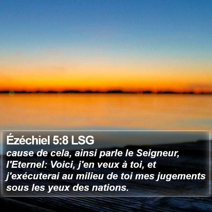 Ézéchiel 5:8 LSG Bible Study