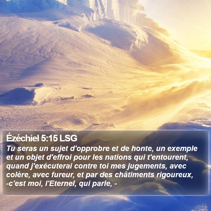 Ézéchiel 5:15 LSG Bible Study