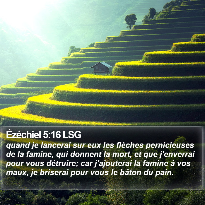 Ézéchiel 5:16 LSG Bible Study