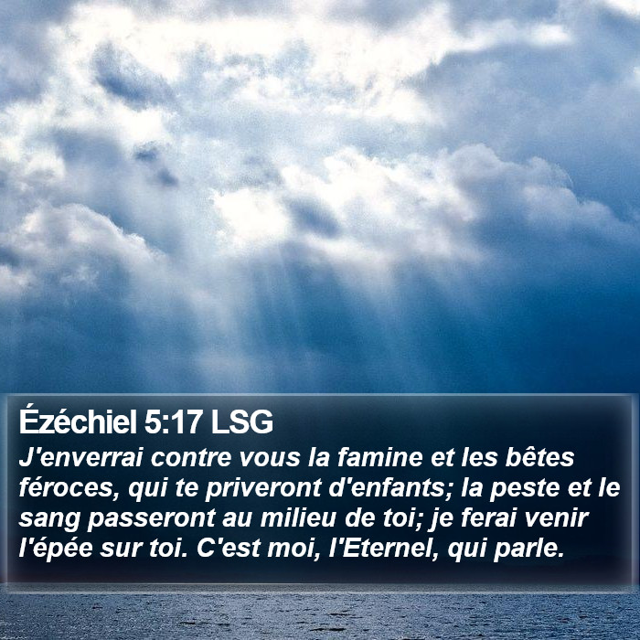 Ézéchiel 5:17 LSG Bible Study