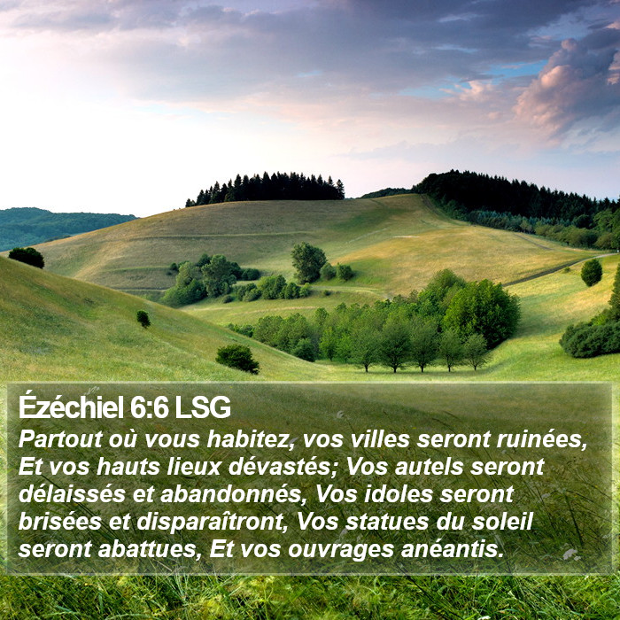 Ézéchiel 6:6 LSG Bible Study