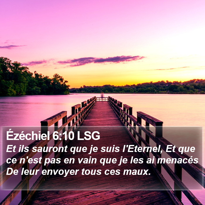 Ézéchiel 6:10 LSG Bible Study