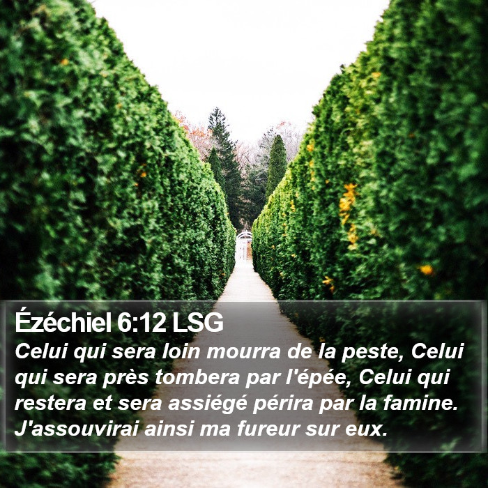 Ézéchiel 6:12 LSG Bible Study
