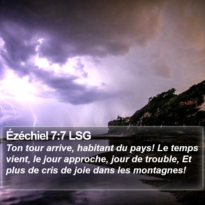 Ézéchiel 7:7 LSG Bible Study