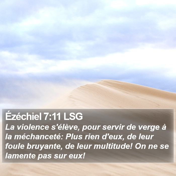 Ézéchiel 7:11 LSG Bible Study